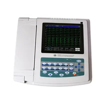 ECG1200G Máquina de ECG Digital Elektrokardiograph 12 Canal 12 de Plomo de la forma de Onda de ECG Monitor con el PC el Software del Sistema de Impresión Térmica