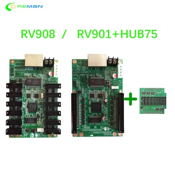 Envío gratis a todo color de la pantalla LED de la pantalla del controlador de LINSN RV908 RV908 CE EMC pasado de Recibir la tarjeta con TS802 TS852D