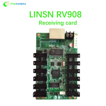 Envío gratis a todo color de la pantalla LED de la pantalla del controlador de LINSN RV908 RV908 CE EMC pasado de Recibir la tarjeta con TS802 TS852D