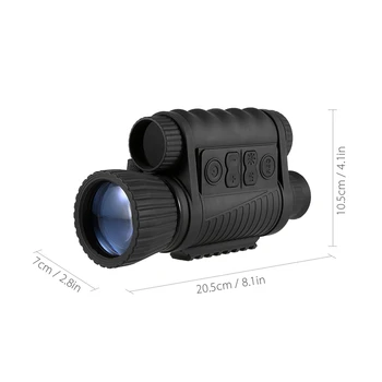 De infrarrojos de Visión Nocturna Monocular 6X50 Zoom Gafas de Visión Nocturna a 350 m Distancia a la Noche Viendo la Observación y Digital de Ir a la Caza D
