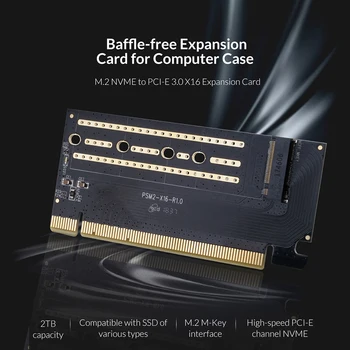 ORICO M. 2 NGFF Tecla M NVMe a PCI-e 3.0 X16 Tarjeta de Expansión 2230 2242 2260 2280 M. 2 SSD Adaptador de SSD PCIe 3.0 X16 Tarjeta de Expansión