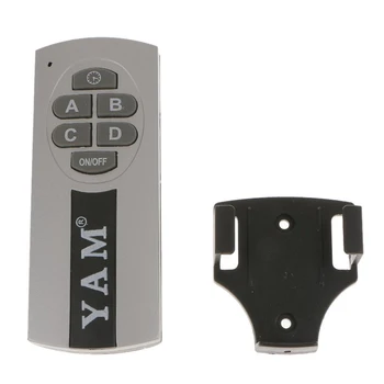 FFYY-Yam Digital Inalámbrico Interruptor de Pared Divisora + Caja de Control Remoto de 4 Puertos Forma en que la Luz de la Lámpara