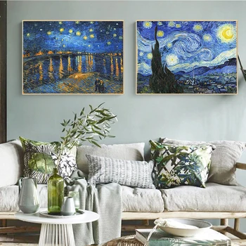 Van Gogh Obras de Girasol Resumen A4 A3 A2 Pintura al Óleo sobre Lienzo de Carteles y Grabados, Cuadros de Arte de Pared con Fotos Para la Sala de estar