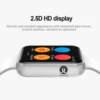 44mm de Pulsera de Reloj Inteligente 1:1 Actualizado de Carga Inalámbrica Smartwatch de 44 mm de la Serie 4 Actualizado para el Apple Watch IOS, Iphone, teléfono Android