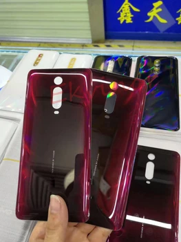 Marca de nuevo la tapa trasera para Xiaomi Redmi K20 cubierta de la batería de la puerta de vidrio trasero de la vivienda con el logo + Adhesivo