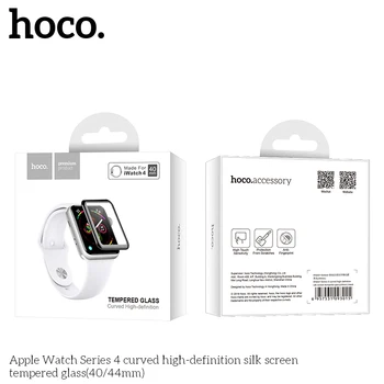 HOCO 9H 3D Curvo Cobertura Completa de Pantalla de Cristal Templado de Cine Para el Apple Watch iWatch Serie 5 Serie 4 de 40 mm, de 44 mm Protector de Pantalla