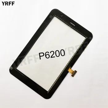 YRFF Para Samsung Galaxy Tab 7.0 Plus GT-P6200 P6200 Digitalizador de Pantalla Táctil Sensor de Toque Lente de Cristal del Panel de
