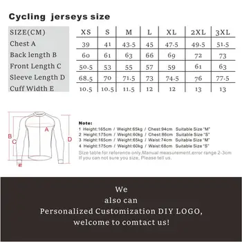 2020 runchita Jersey de Ciclismo Transpirable Ropa del equipo Pro Racing de Bicicletas de manga Larga Ciclismo Ropa Maillot de Ropa Ciclismo Hombr