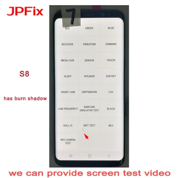 JPFix Super AMOLED De Samsung Galaxy S8 G950 G950FD LCD Digitalizador de Pantalla Táctil de Ensamblaje de la Pantalla de Fuga Con Marco