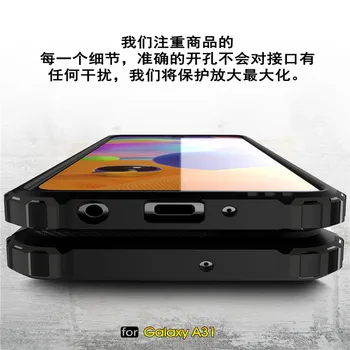 Caja del teléfono de la Galaxia de Samsung A31 A21 Híbrido PC TPU Delgado de la Cubierta trasera Para A51 A71 5G A11 A41 A01 M21 M30 S de 31 41 Armadura Resistente Coque