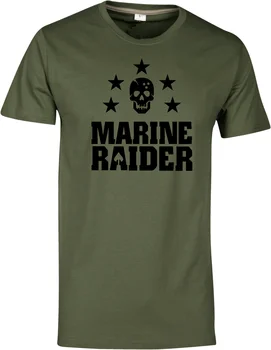 2020 Moda T-Shirt Camisa Militar Airsoft Marine Raider Marsoc Cráneo Estrellas Tees