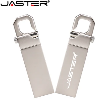 JASTER de Metal llavero USB flash drive Personalizada logotipo de pen drive 8GB 16GB 32GB 64GB 128GB USB 2.0 de escalada botón de mosquetón