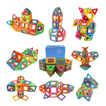 252-20PCS Magnético de Construcción de Construcción de Juguetes para niños juguetes Educativos para Niñas Niños Magnético Bloques de Construcción