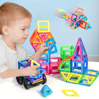 252-20PCS Magnético de Construcción de Construcción de Juguetes para niños juguetes Educativos para Niñas Niños Magnético Bloques de Construcción