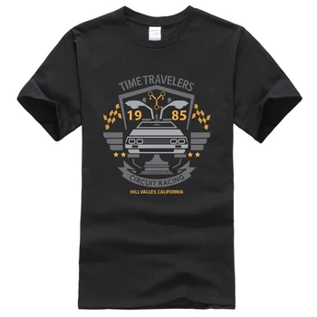Nueva Moda de la Camiseta de los Hombres De 2019 de Verano, de Primavera a la Venta Caliente de los Hombres T-shirt Película de ciencia ficción REGRESO AL FUTURO Streetwear Camiseta Masculina Tops