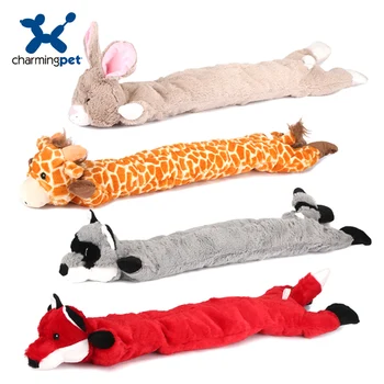 Charmingpet perro mascota juguetes Jirafa de Conejo, Mapache Fox de entrenamiento de la mascota Juguetes ruidosos