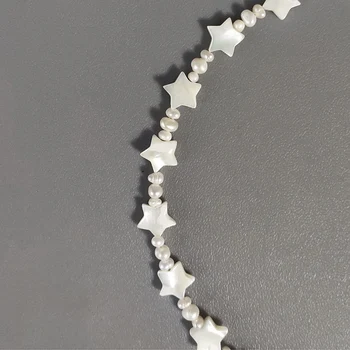 2020 nuevo diseño de la estrella de cinco puntas de cuentas de concha collar de agua dulce natural de la perla mezclar y combinar la alta calidad de la joyería de regalo para niña