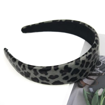LEVAO de Leopardo de Impresión cintas de la cabeza Femenina de Diadema de Cuero Sintético Mujer Bisel Turbante Tocado Accesorios para el Cabello de las Niñas de Pelo Aro de Nuevo