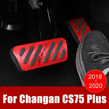 Coche tapa del pedal del Acelerador pedal de freno Antideslizante en la Cubierta de la superficie EN Aluminio pastillas de Reforma Interior Para Changan CS75 más 2018 2019 2020