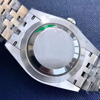 Reloj automático Masculina de 40 mm, Cristal de Zafiro de Cristal caja de Acero Inoxidable Luminoso Impermeable Reloj Mecánico Jubileo de la Correa