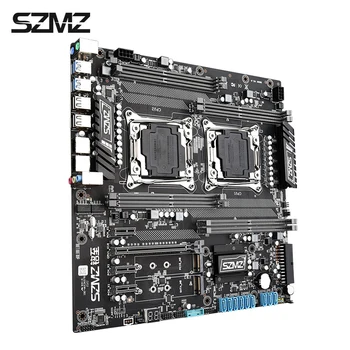 SZMZ X99 CPU Dual Socket LGA 2011-3 Placa base Conjunto Con E5 2678V3 Y 8*16 gb DDR4 2400 MHZ ECC REG RAM