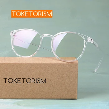 Toketorism transparente gafas de los hombres de las mujeres de la moda de 2019 receta miopia los marcos de anteojos 0242
