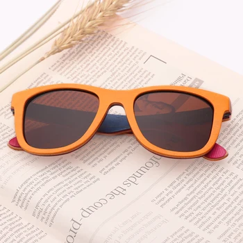 UNA GOLONDRINA DISEÑO de la MARCA de los Hombres Gafas de Sol de Bambú Gafas de sol de Marco de Madera Vintage Gafas de sol de Lentes Polarizadas Gafas Oculos de sol