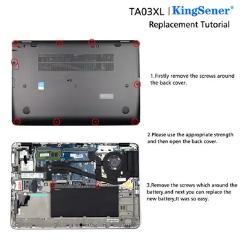 KingSener TA03XL de Batería del ordenador Portátil Para HP EliteBook 755 G4 840 G4 848 G4 de la Serie 850 HSTNN-IB7L HSTNN-LB7J 854047-421 11.55 V 51WH