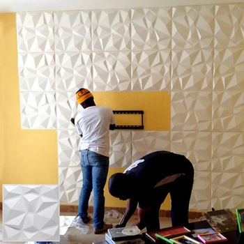 50x50cm 3D panel de azulejos molde de yeso de la pared 3D etiqueta engomada de la pared de la sala 3D fondo de pantalla Impermeable de la pared de tela de techo, cuarto de Baño de la Cocina
