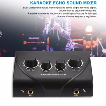 Karaoke Mezclador De Sonido Profesional, Sistema De Audio Portátil Mini Digital De Sonido De Audio De Máquina De Karaoke Echo Sistema Mezclador De Envío De La Gota