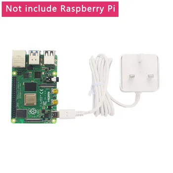 Oficial Original Raspberry Pi 4 fuente de Alimentación de 5V 3A USB-C Blanco Cargador Adaptador de corriente para Raspberry Pi 4 Modelo B 1G/2G/4G