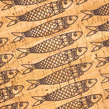 El corcho de la tela de la sardina patrón COF-298