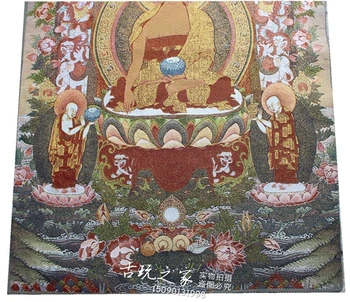 Tíbet bordado de seda fengshui medicina de Buda estatua Tangka Thangka pinturas Murales.