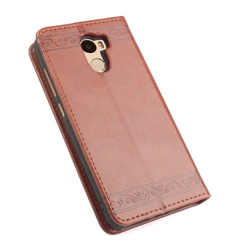 De lujo Flip Wallet funda de piel para Xiaomi Redmi 4 Pro TPU Teléfono de la Bolsa de Xaomi Redmi 4 Pro Cubierta Protectora Xiomi Redmi 4 Pro Coque