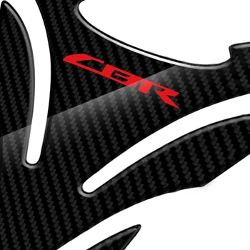 CBR de la etiqueta engomada de la Motocicleta Tanque Pad Protector de Pegatinas Caso de la Honda CBR 600 900 1000 Tanque de calcomanías Calcomanías 3D Carbon Look