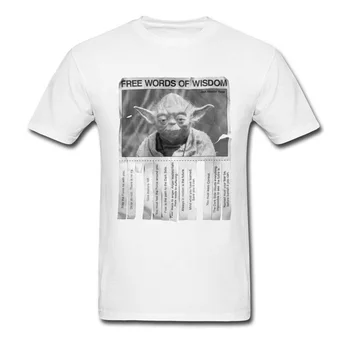 Divertida Camiseta Maestro de las Palabras de la Sabiduría de camiseta de los Hombres de Negro camisetas Algodón de la Tela de la Ropa de Calle de Estilo de Tops Camisetas Personalizar