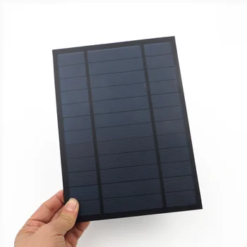 6V 1000mA 6Watt 6W Panel Solar Estándar Epoxi de Silicio policristalino de BRICOLAJE de Energía de la Batería de Carga del Módulo de Mini de la Célula Solar de juguete