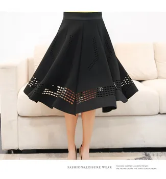 2020 Elegante Coreana De Primavera De Faldas De Mujer Hepburn Estilo Vintage De Cintura Alta Tutu Falda Espacio De Algodón De Calidad Tutu Envío Gratis
