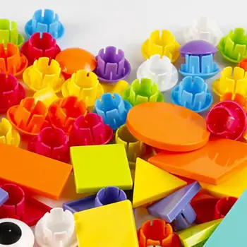 3D Rompecabezas Juguetes Para los Niños Creativos Mosaico de hongos de Uñas Kit de Botones de Arte Montaje de Iluminación Niños Juguetes Educativos de Mosaico