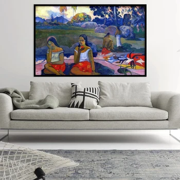 Moderno Paul Gauguin Pintura en tela, Escandinavos, Carteles y Grabados de la Pared del Arte de la Imagen para la Sala de estar Decoración del Hogar Cuadros