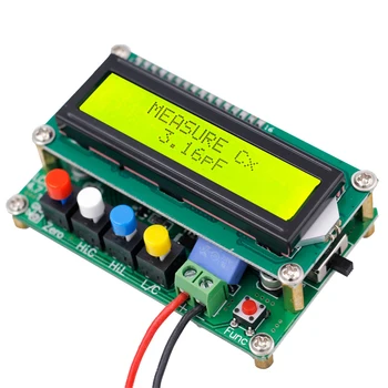 Lc100 - LCD Digital de Alta Precisión Inductancia Capacitancia Medidor Medidor de Condensador Probador de Frecuencia 1Pf-100 mf 1Uh-100H Lc100-+Te