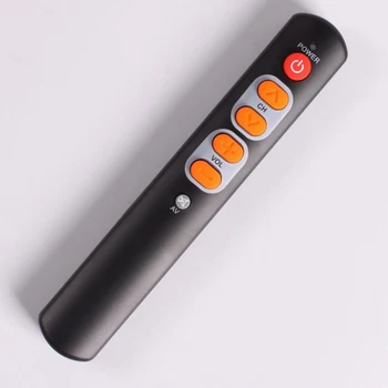 El aprendizaje del Control Remoto con 6 botones grandes, el controlador inteligente de duplicados para TV,STB,DVD,DVB,equipo de alta fidelidad de color Naranja