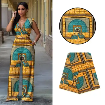 Tela africana verdadero real, cera, algodón, cera ,áfrica impresa en tela algodón Nigeria H17120101