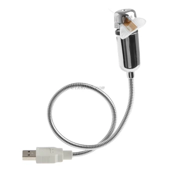 1Pcs de BRICOLAJE cuello de ganso Flexible Aprogrammable Ventiladores USB MINI LED RGB de Ventilador Programable 2018