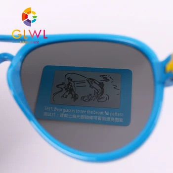Niños Gafas de Sol de Chicos Piloto Bebé Glasess Juniors Gafas de sol Polarizadas de Diseño de la Marca de los Niños del Espejo de Silicona Suave Tonos Retro