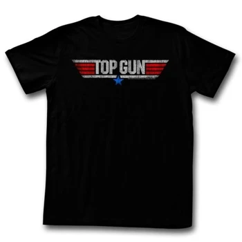 Camiseta de los hombres de la marca de camiseta de algodón de verano de la moda tops Pistola Logotipo de la Película Adulto con Licencia de la Camisa de los hombres de la parte superior tees