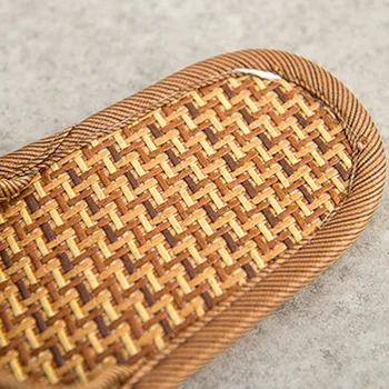SAGACE ropa de Alta calidad inferior antideslizante verano zapatillas para hombres, mujeres interior de la casa natural de bambú, ratán mat fresco zapatillas A1031