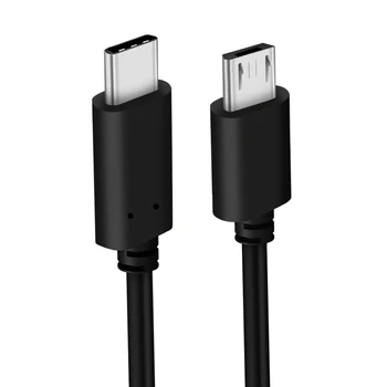 Micro de Tipo C, USBC OTG Micro USB Cable de Android para Samsung Huawei Micro 5P USB Tipo-C Cable de datos de carga para el Chromebook de Carga Rápida