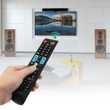 KELANG Universal TV con el Control Remoto con 10 m de longitud, la Distancia de Transmisión Ajuste de AA59-00638A Todo tipo Smart TV