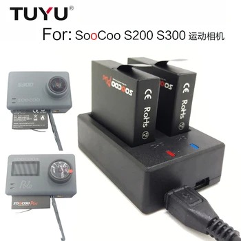 TUYU Nueva SOOCOO S300 / S200 Original cargador de batería de alta capacidad de 4.53 V Batería de la Cámara de Acción SOOCOO de Doble cargador de batería